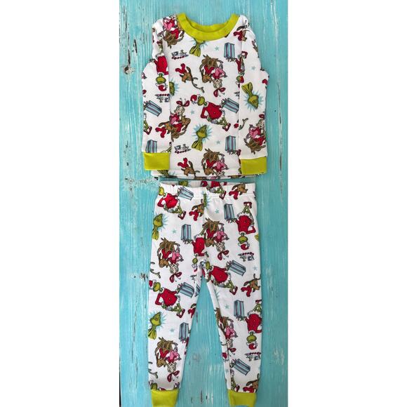 Dr. Seuss Toddler 2-Pc The Grinch Pajama Set Size 18 Months - Picture 1 of 3